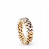 Vicenza - Piazzetta Palladio 2 - Anello Serafino Consoli Brevetto Collection in Oro rosa Diamante 0.57 Ct RMS 3H2 RG WD - RMS 3H2 RG WD